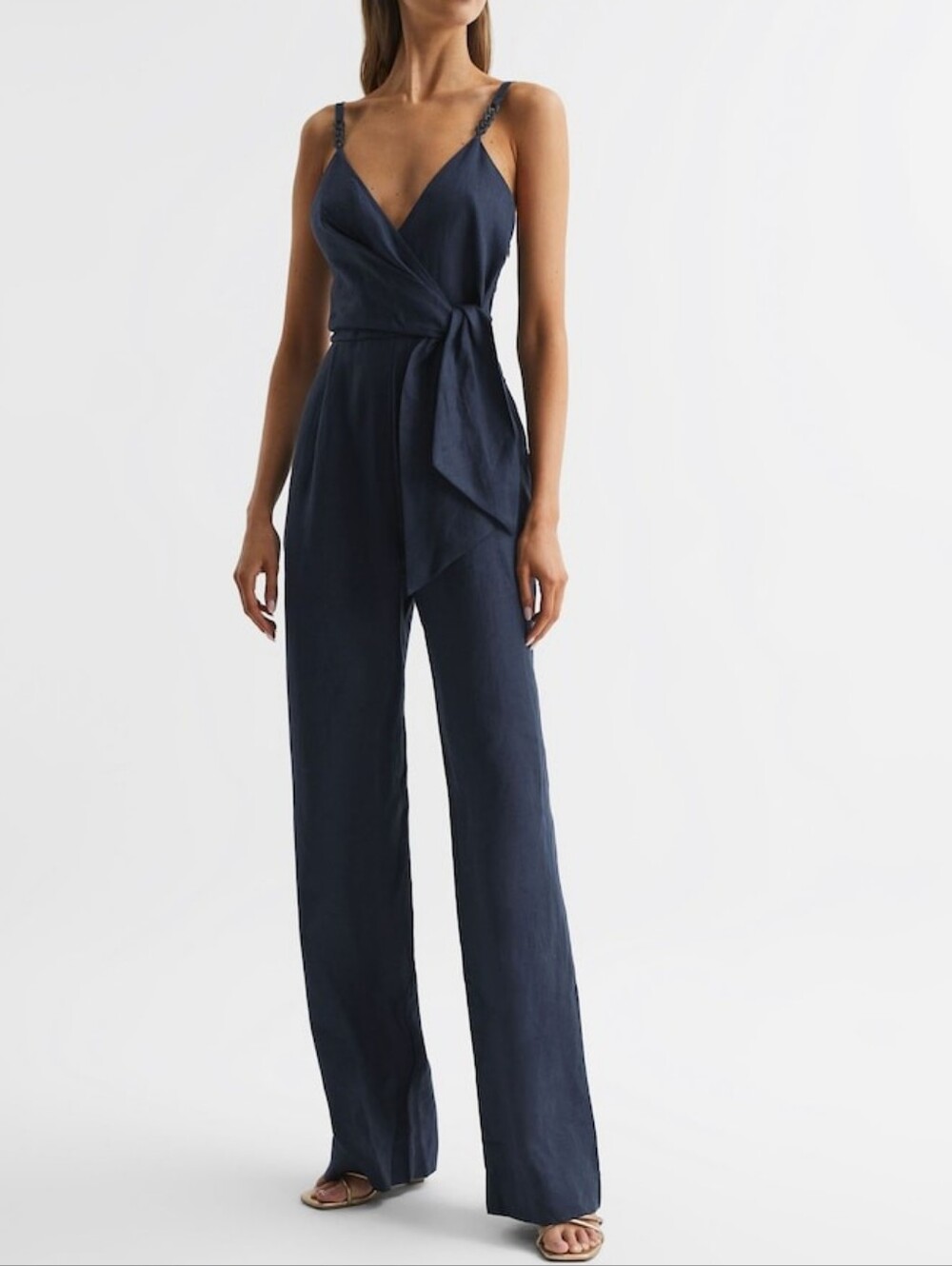 NWT REISS | $290 Emilia Linen Jumpsuit